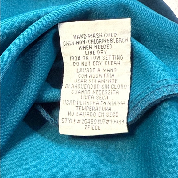 Maya Brooke Embellished Neck Sheath Midi Dress Women’s 18 Teal - Picture 7 of 8